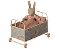 Maileg - Crib, Micro, Powder - 2025 - Pre-order - expected in stock from 10/9/25