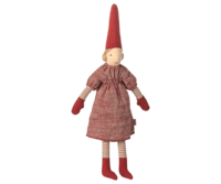Maileg - Pixy, Size 2 - Girl - Red dress - 2025 - Pre-order - Expected in stock 20/10-2025