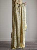 Bloomingville - Pratello Plaid, Gul, Genanvendt Bomuld