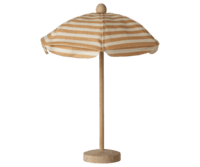 Maileg - Strandparasol, Mus - Lys coral