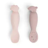 Done By Deer - Learning spoon set - Tiny farm - Choose between blue and powder