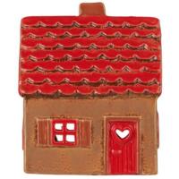 Ib Laursen - House for tealights Silent Night red roof and red door