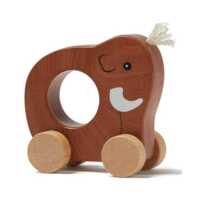 Kids Concept - Mammoth on wheels - Brown
