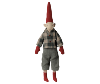 Maileg - Pixy, Size 2 - Boy - Checkered shirt and trousers - 2026 - Pre-order - Expected in stock 20/9-2026