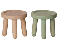 Maileg - Stool Set, Mouse - Choose between Pink/Light Mint and Pink/Light - 2026