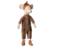 Maileg - Mus, Medium - Overalls og sweater - 2026 - Forudbestilling - Forventes på lager 7/11-2026
