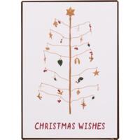 Ib Laursen - Metalskilt Christmas Wishes