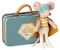 Maileg - Superhero Mouse in suitcase